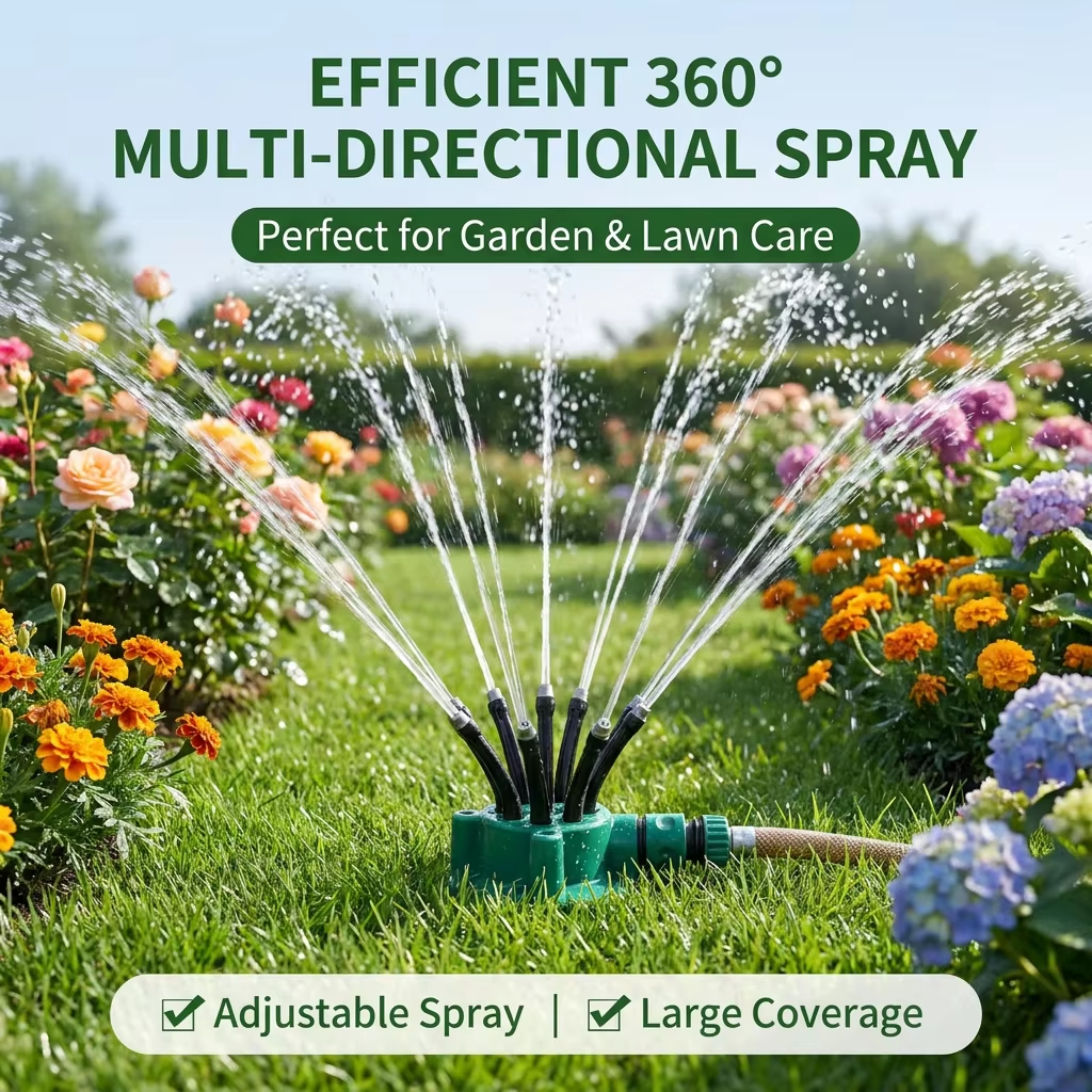 Agriculture Farming Degree - 360 Degree Automatic Multi-Head Sprinkler, Garden
