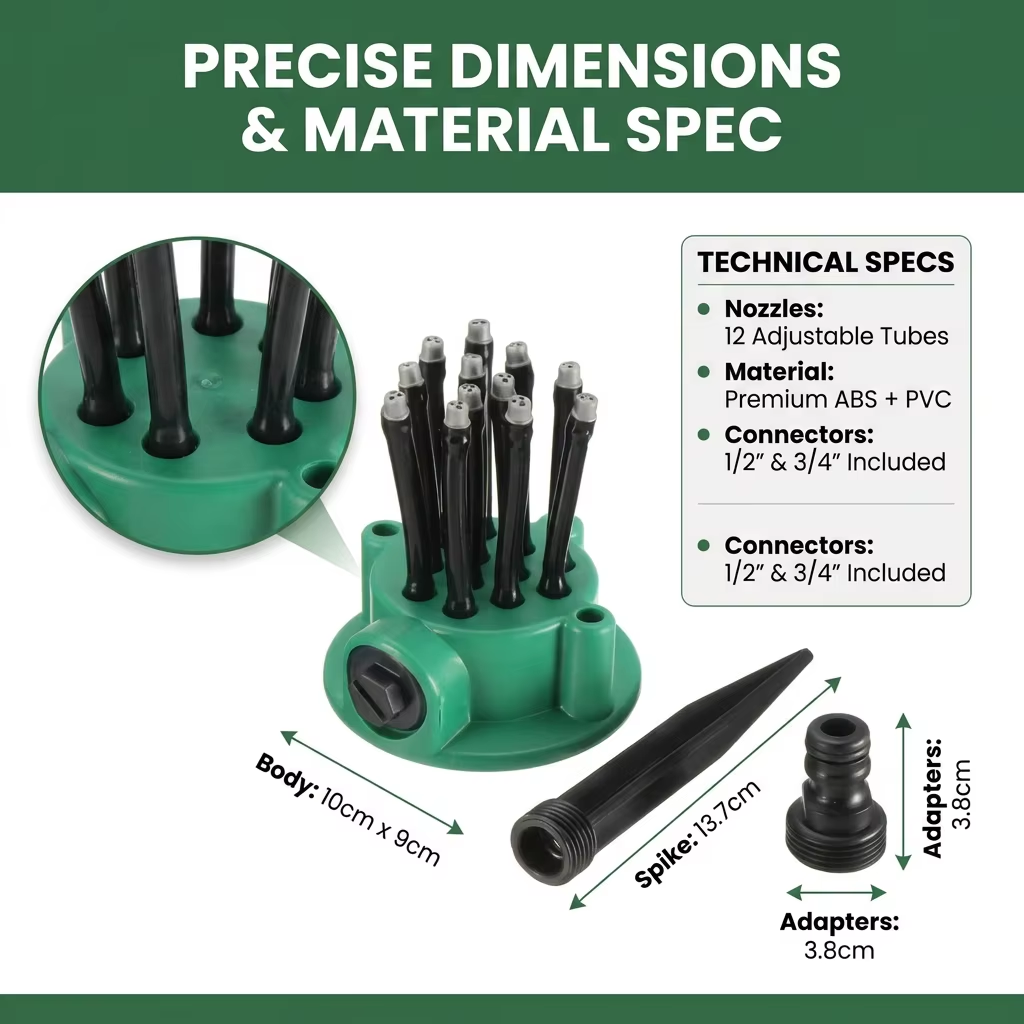 360 Degree Automatic Multi-Hea - Agriculture Farming Degree reseña y precio