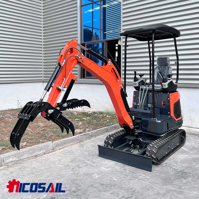Multi-Use 1-2ton Mini Excavato - Agriculture Farming Job reseña y precio