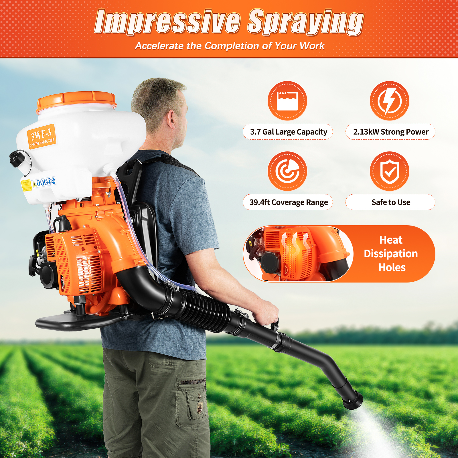 Sprayer Backpack 14L High-Pres - Agriculture.Farming Design reseña y precio