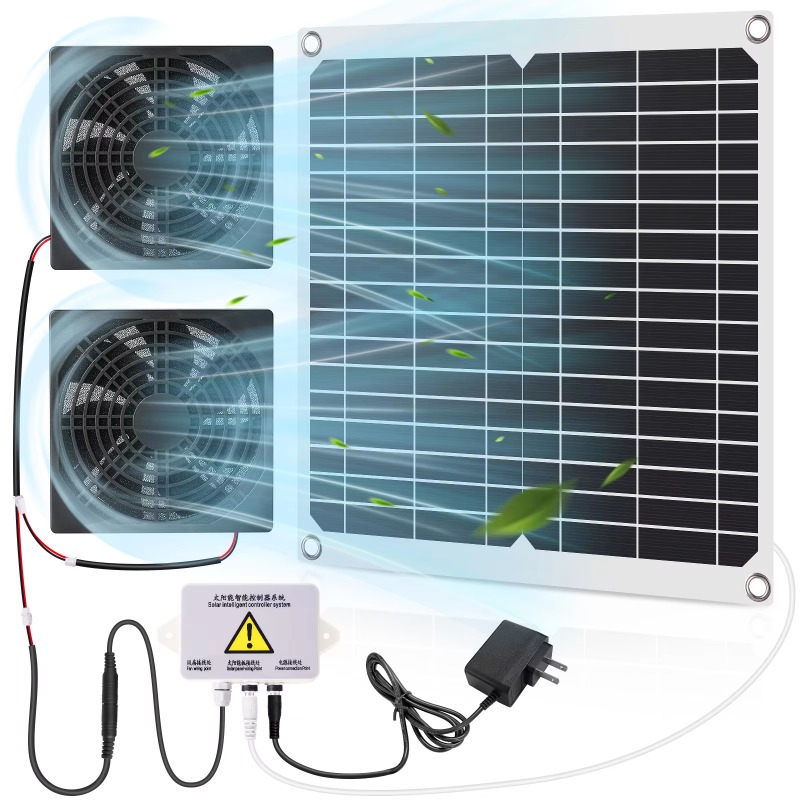 Waterproof Solar Panel Ventila - Farming System & Sustainable Agriculture reseña y precio