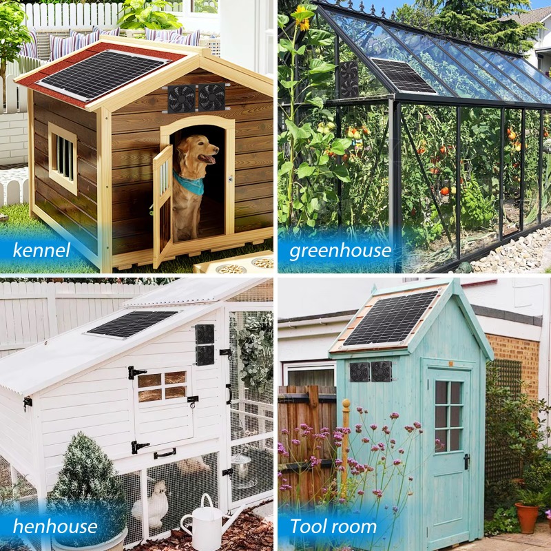 Waterproof Solar Panel Ventila - Farming System & Sustainable Agriculture reseña y precio