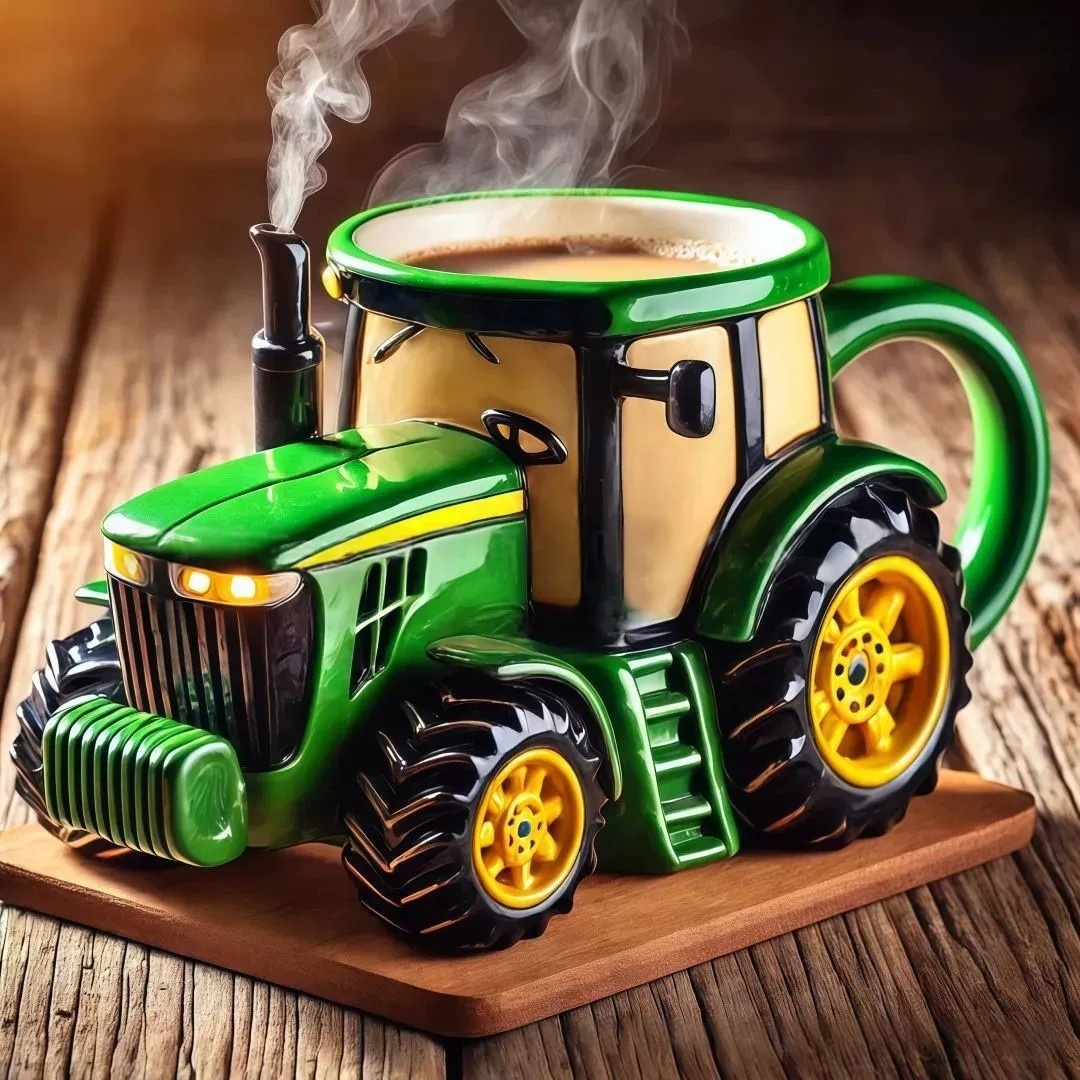 Vintage Green Tractor Farm Equ - Agriculture.Farming Design reseña y precio