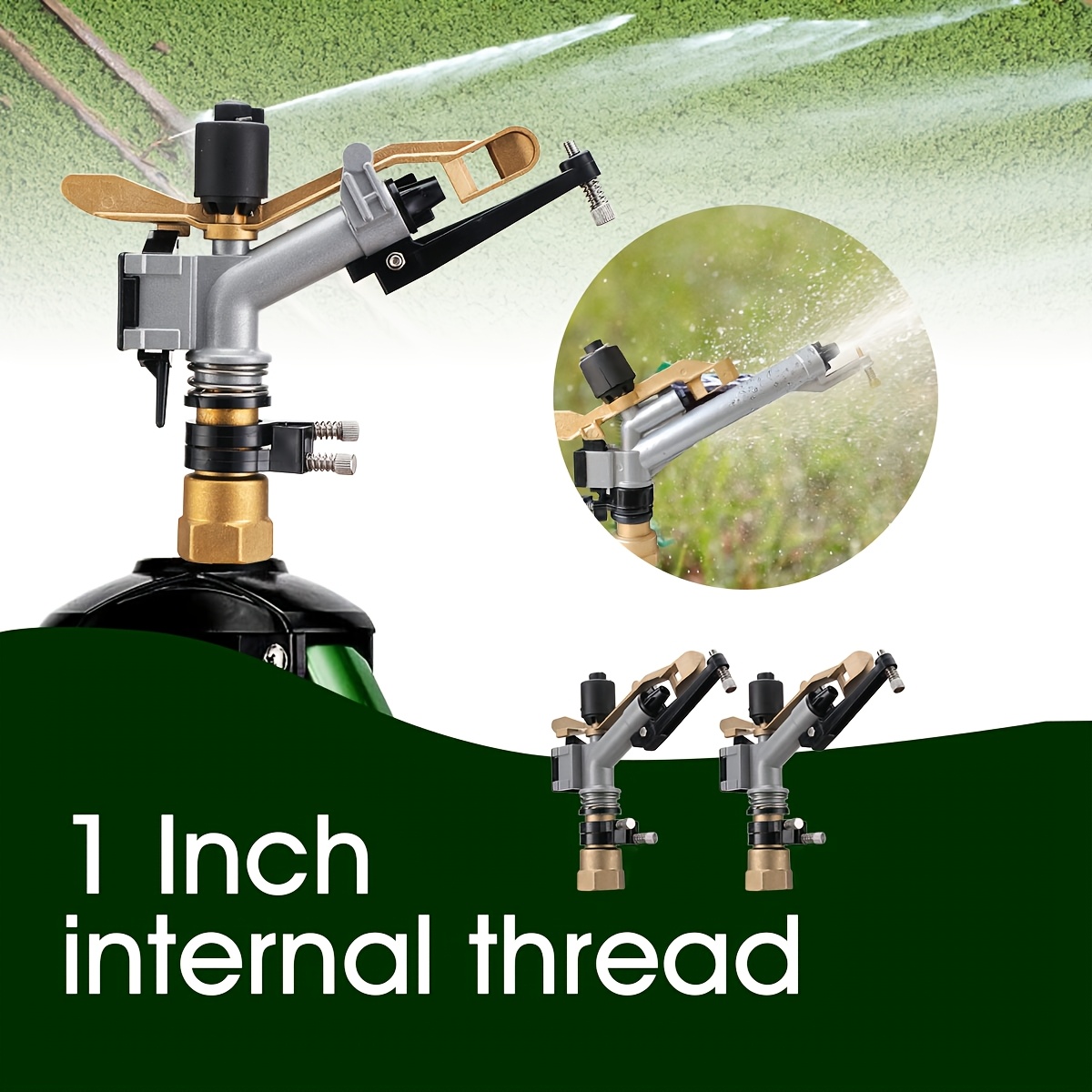 Impact gun irrigation device - - Agriculture Farming Degree reseña y precio