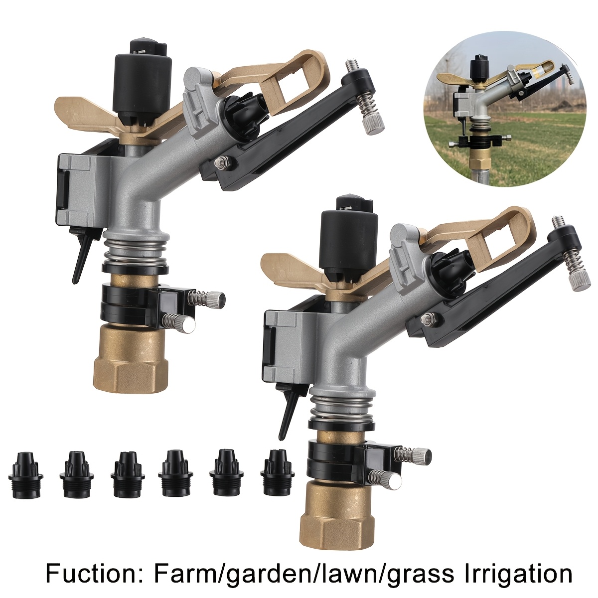Impact gun irrigation device - - Agriculture Farming Degree reseña y precio