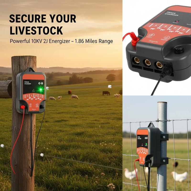 Livestock Energizer 10kV 2J Fo - Farming System & Sustainable Agriculture reseña y precio