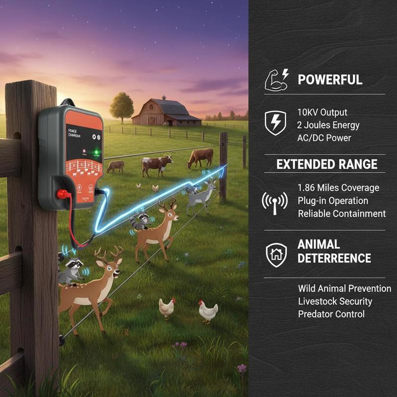 Livestock Energizer 10kV 2J Fo - Farming System & Sustainable Agriculture reseña y precio